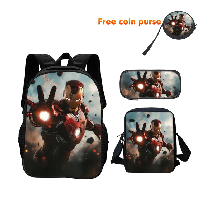Ensemble Cartable 3 Pièces Avengers Iron Man - Répulseur Activé Ciel Poussiéreux
