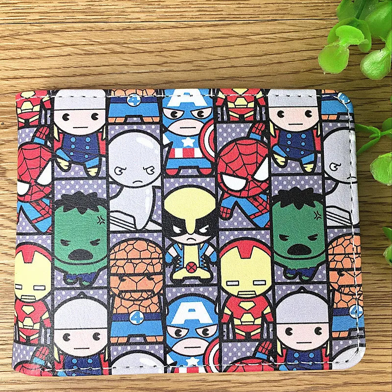 Portefeuille Bandai Marvel Chibi Multi-Heros - Motif Bandes