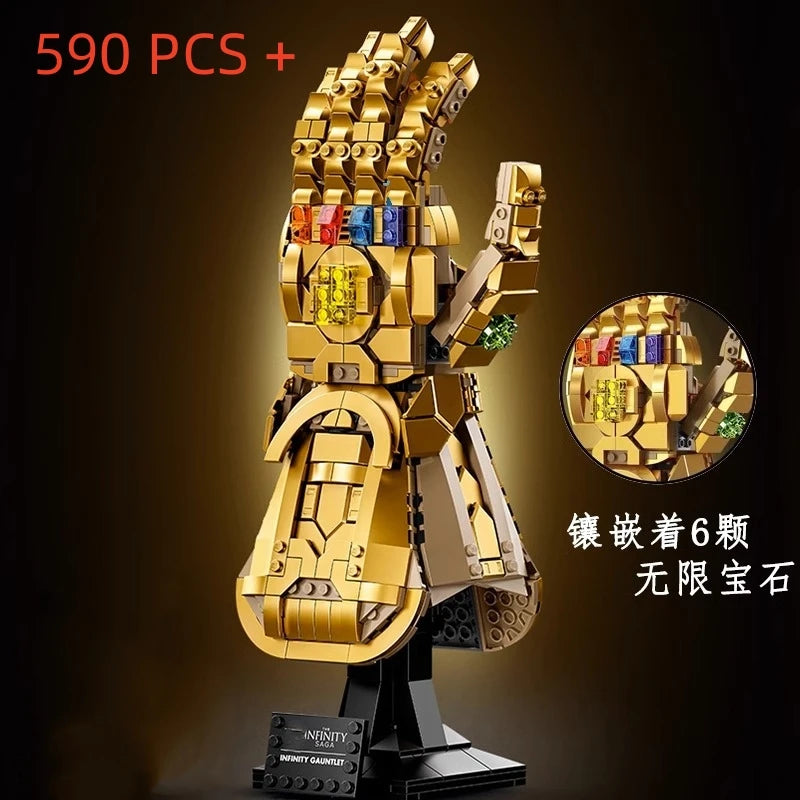 Figurine Briques Avengers Nano Gauntlet - Édition Or 675 Pièces