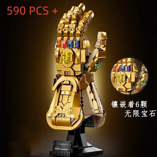 Figurine Briques Avengers Nano Gauntlet - Édition Or 675 Pièces