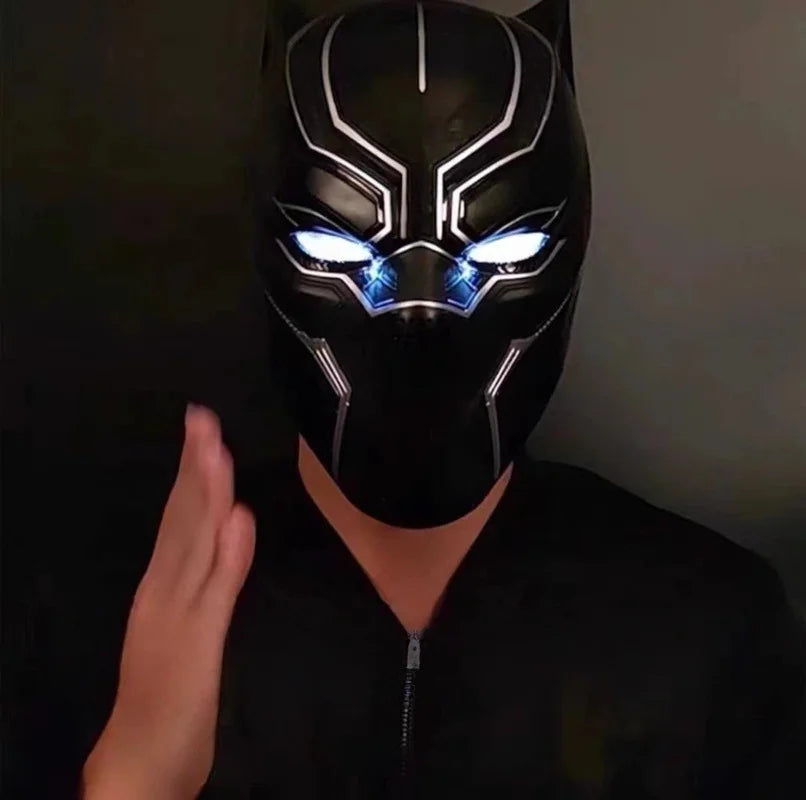 Casque Cosplay Black Panther - Échelle 1:1 Porté Haute Détail