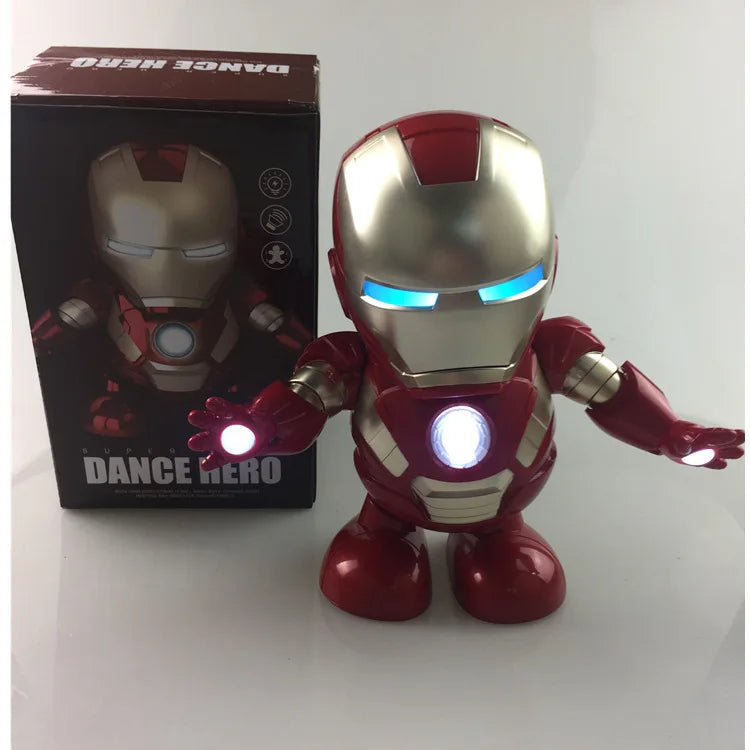 Robot Dansant LED Avengers Iron Man - Variante Bleu Or Dance Hero