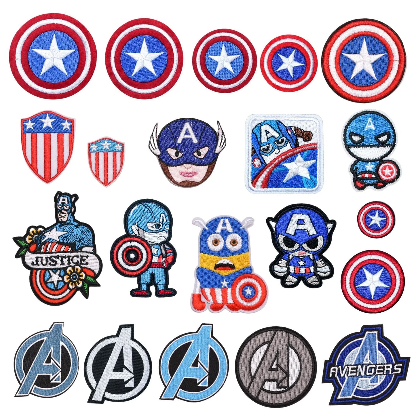 Patch Avengers Captain America - Chibi Debout