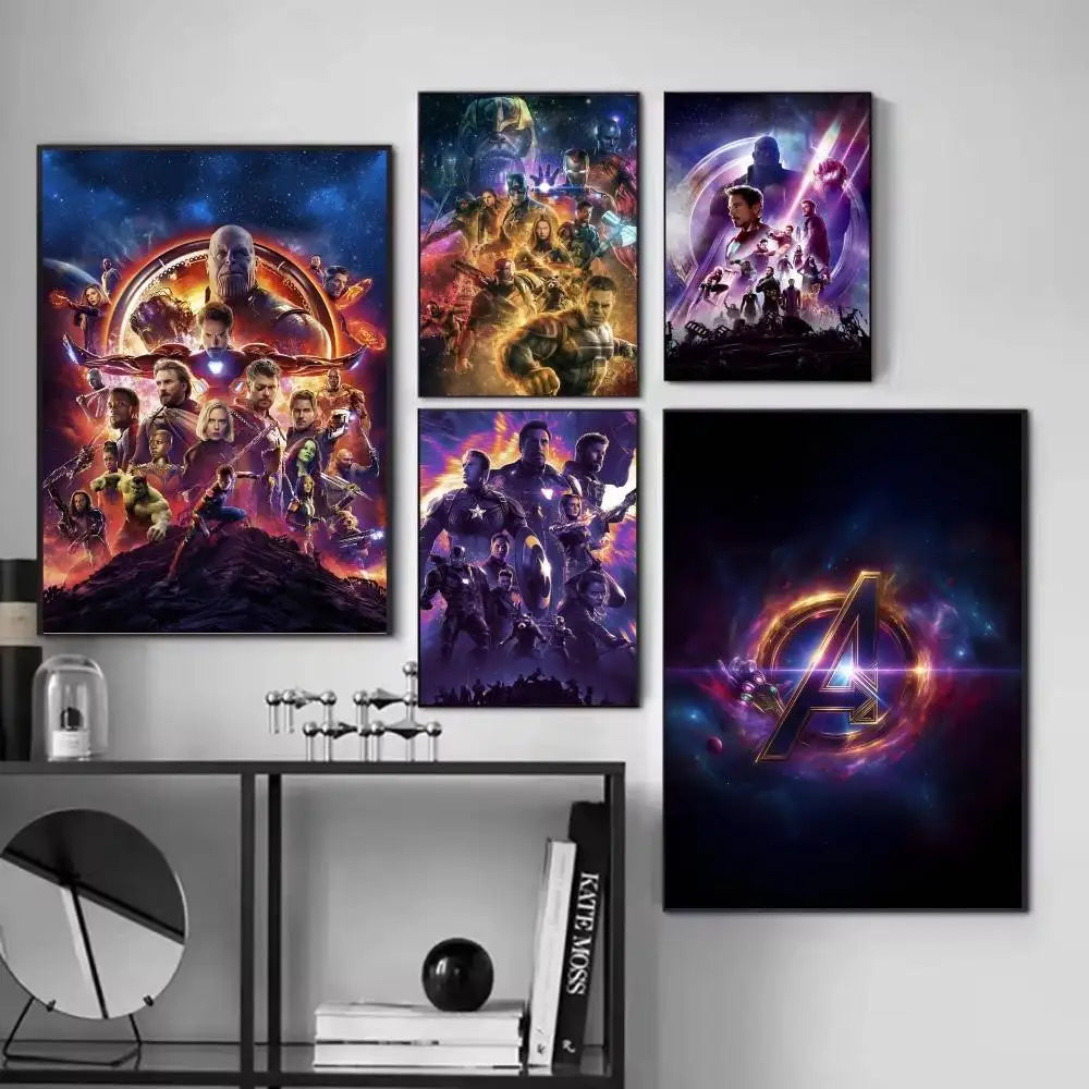 Affiche Avengers Infinity War - Design Portrait Multicolore