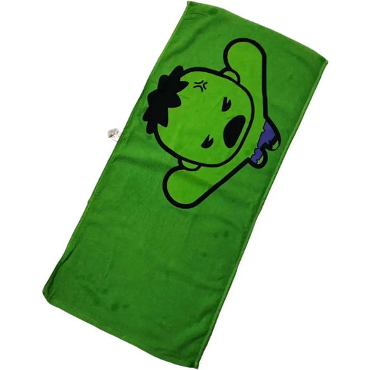 Serviette Enfant Avengers Hulk - Visage Cartoon Vert