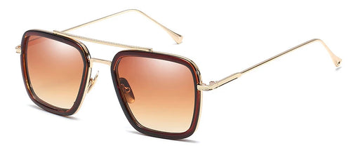 Lunettes Avengers Iron Man - Style Edith Monture Marron Or