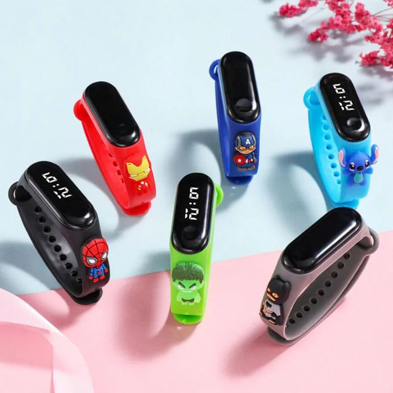 Montre Avengers LED - Enfant Étanche Super-héros