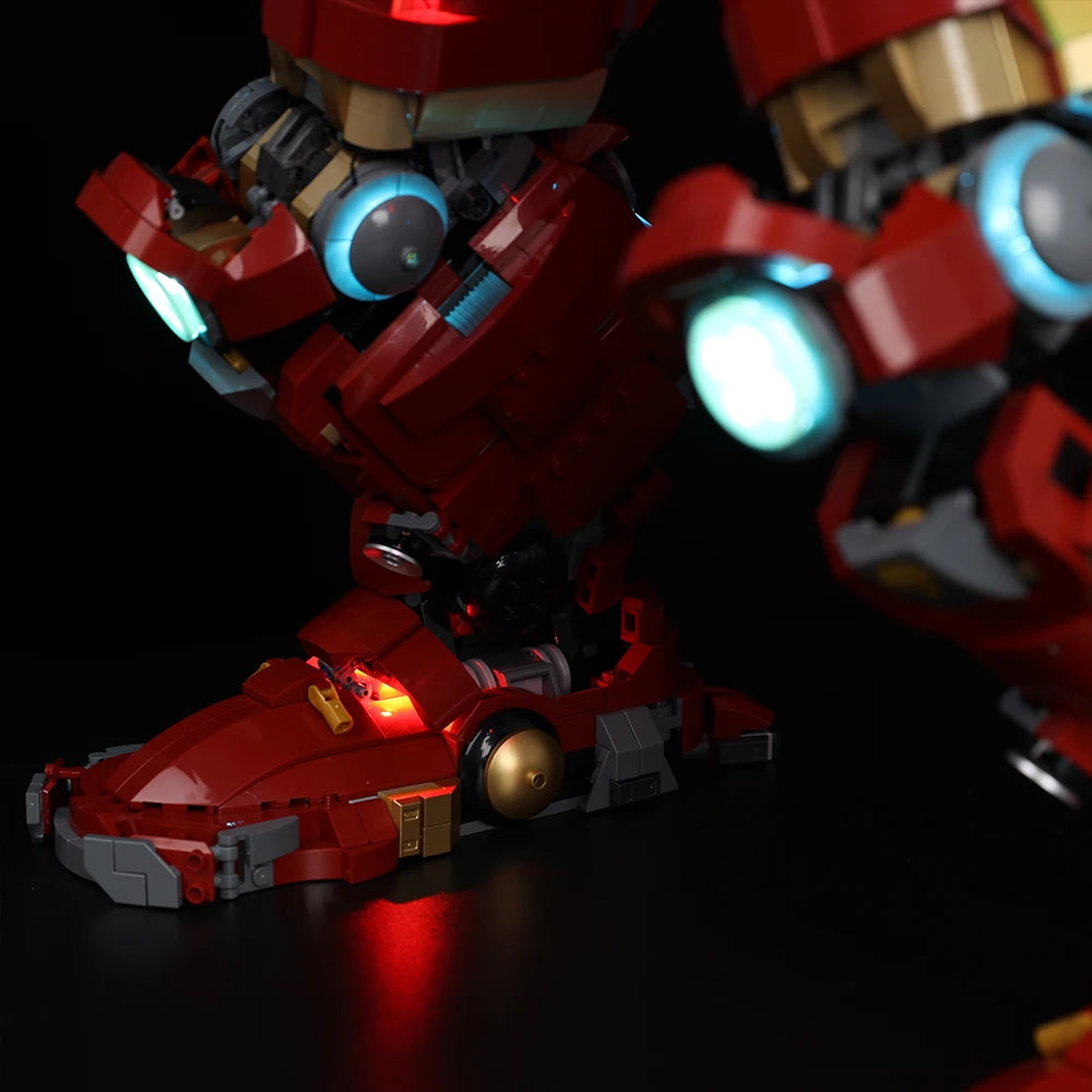 Kit LED Lumineux pour LEGO Hulkbuster 76210 - Éclairage Complet