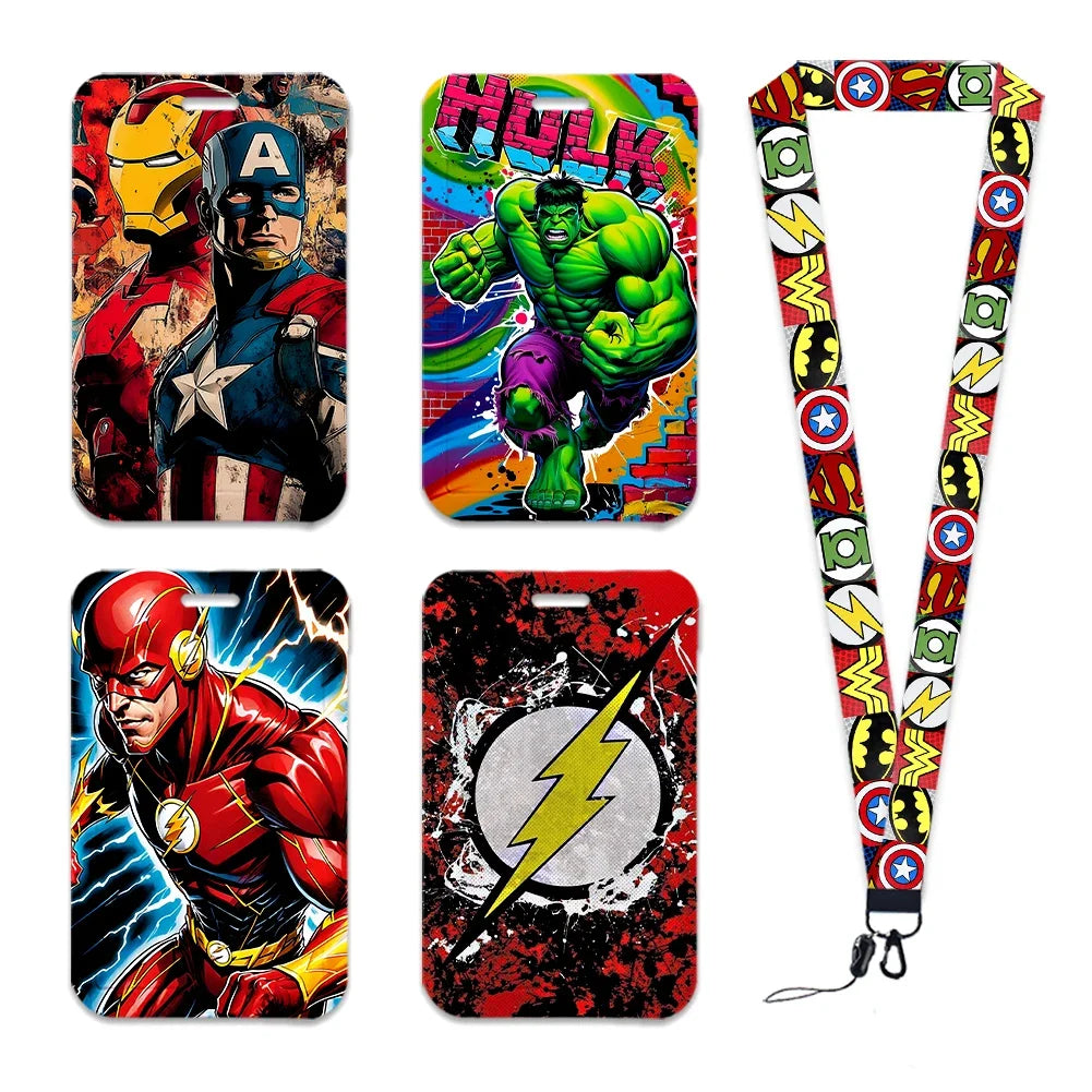 Porte-Badge Marvel - Groupe Héros Comics Vintage
