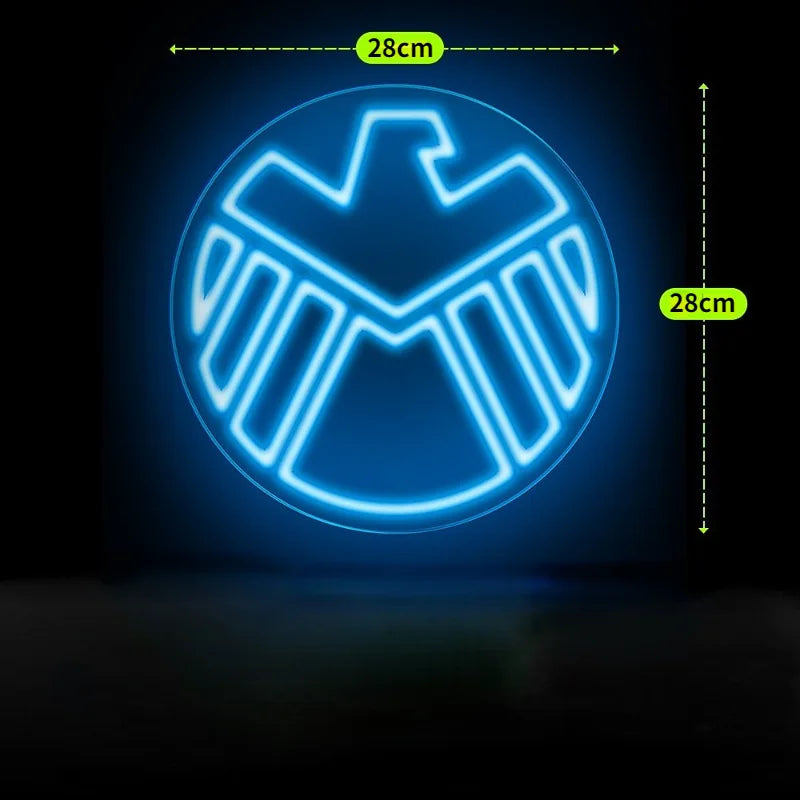 Néon LED Avengers S.H.I.E.L.D. - Logo Aigle