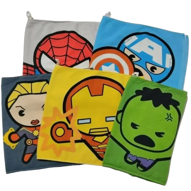 Serviette Enfant Avengers Iron Man - Visage Cartoon Jaune