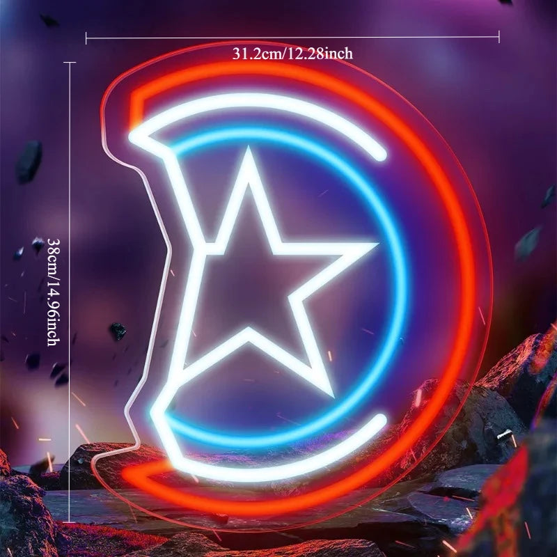 Néon LED Avengers - Logo A Rouge