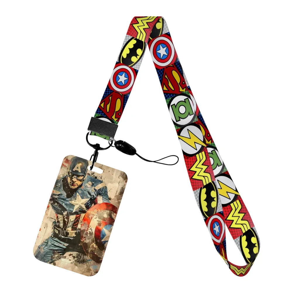 Porte-Badge Captain America - Style Vintage
