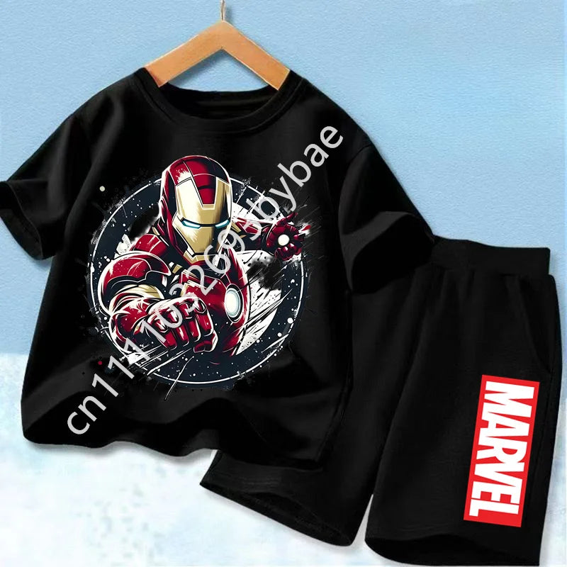T-Shirt Avengers Iron Man Enfant - Ensemble Noir Total
