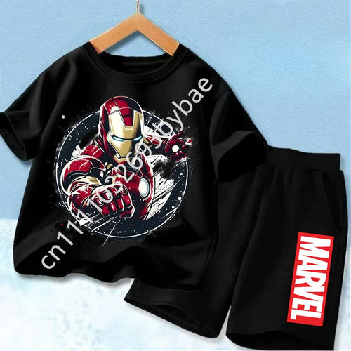 T-Shirt Avengers Iron Man Enfant - Ensemble Noir Total