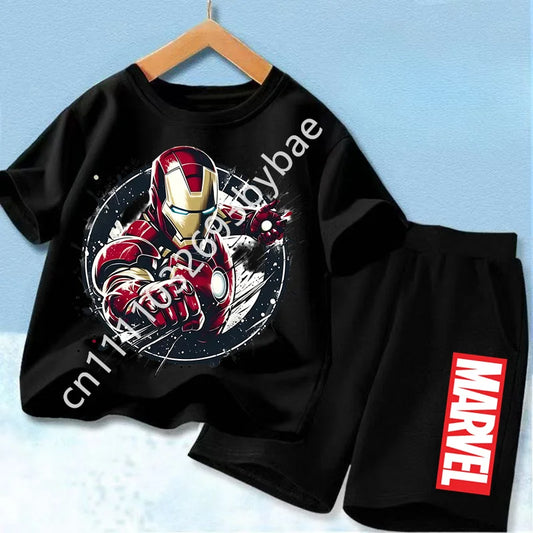 T-Shirt Avengers Iron Man Enfant - Ensemble Noir Total