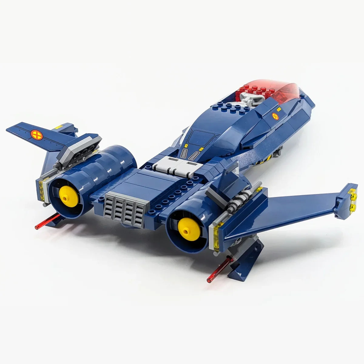 Jouet Blocs de Construction Avion X-Jet Blackbird - Modele Avengers X-Men