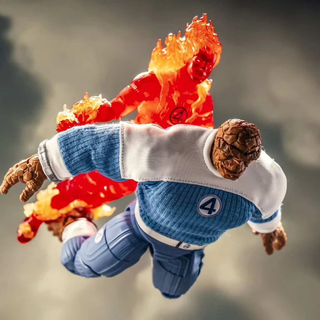 Figurine The Thing - Uniforme Bleu et Blanc Quatre Fantastiques