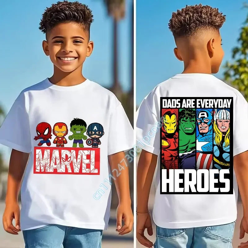 T-Shirt Enfant Marvel - Dads Are Everyday Heroes