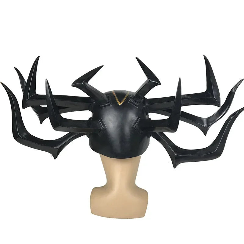 Casque Cosplay Hela - Déesse de la Mort Couronne Noire