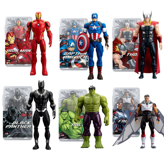 Coffret Avengers - Collection Multi-Personnages Iron Man Thor Hulk Spider-Man 18cm