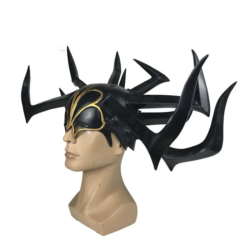 Casque Cosplay Hela - Déesse de la Mort Couronne Noire