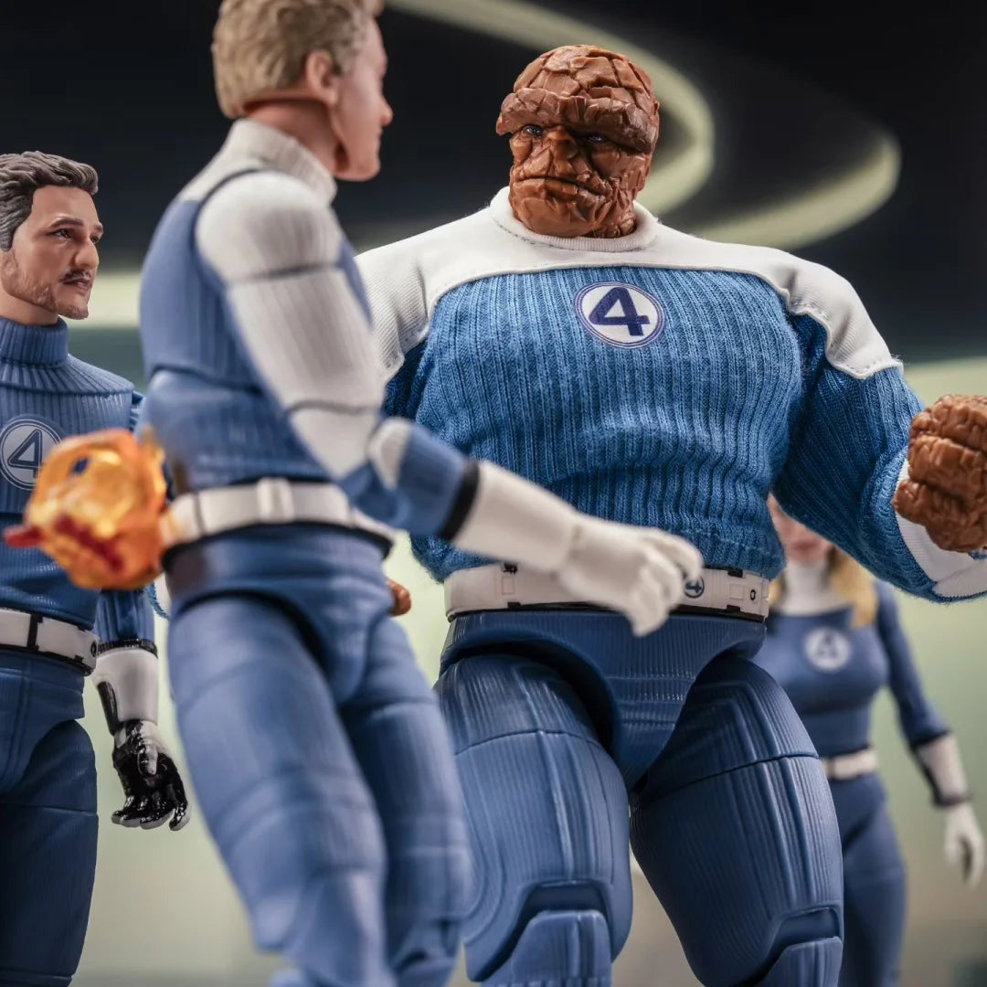 Figurine The Thing - Uniforme Bleu et Blanc Quatre Fantastiques