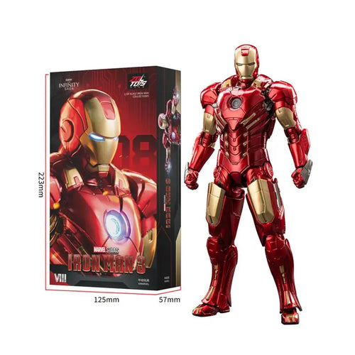 Figurine ZD Toys Iron Man MK8 - Tony Stark Action Figure