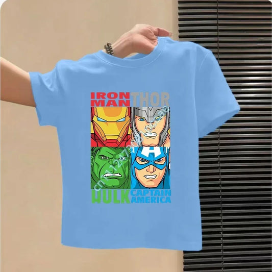 T-Shirt Enfant Avengers - Design Iron Man Bleu