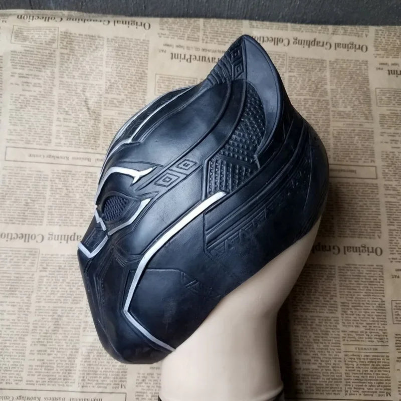 Masque Cosplay Black Panther - Casque Intégral Silicone Réaliste