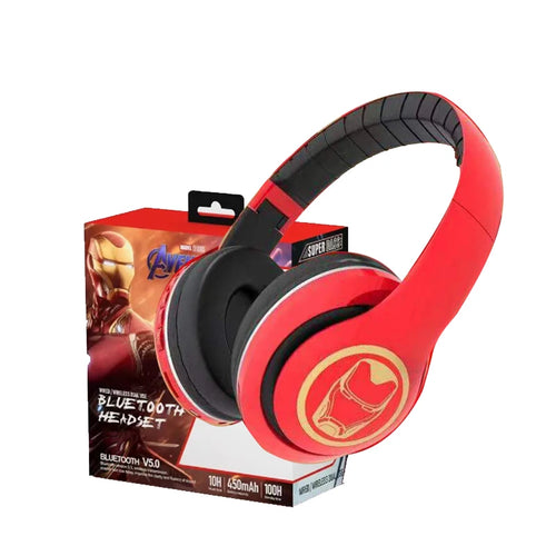Casque Bluetooth Avengers Iron Man - Rouge
