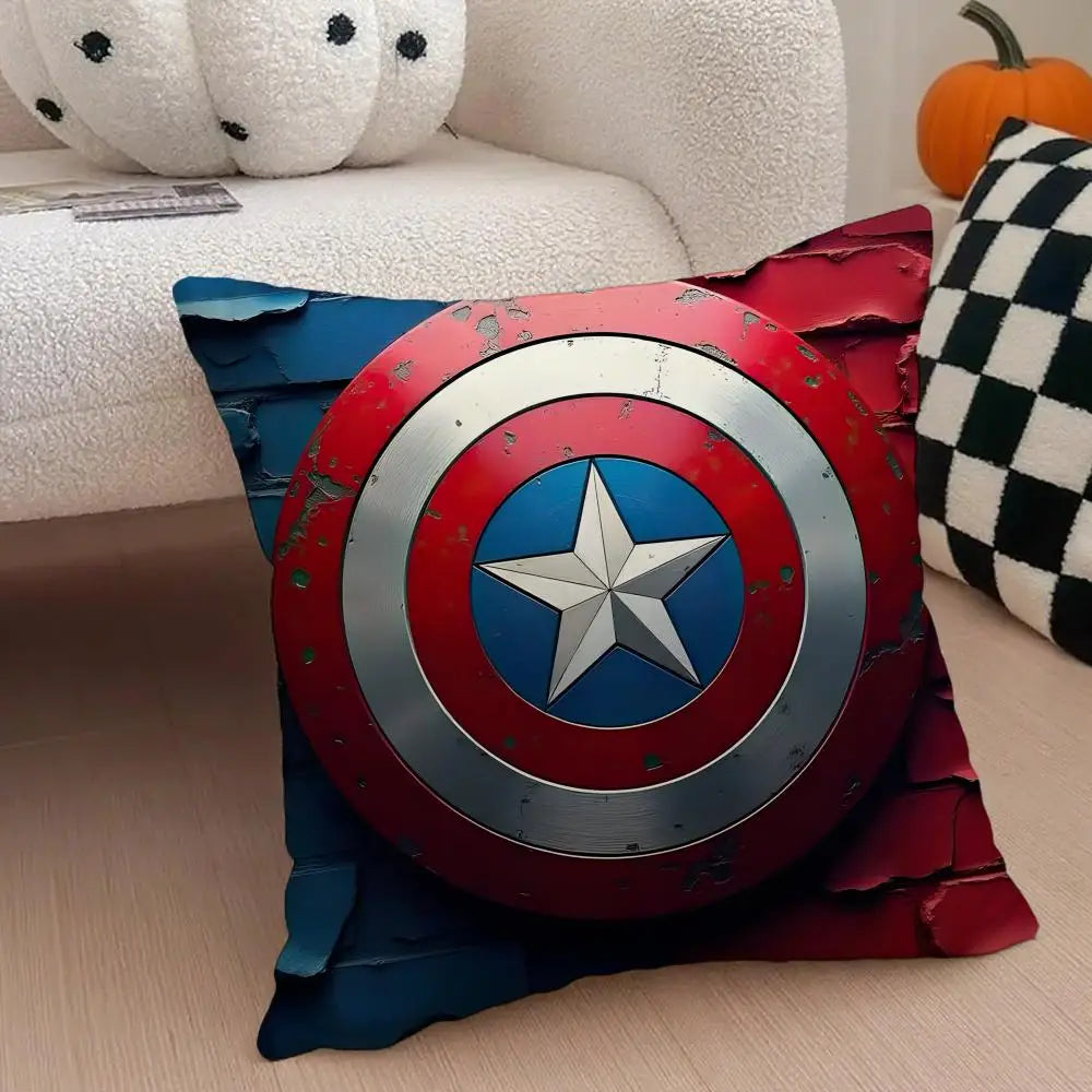 Housse de Coussin Captain America - Charge Bouclier