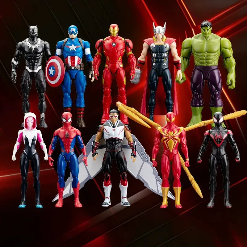 Coffret Avengers - Collection Multi-Personnages Iron Man Thor Hulk Spider-Man 18cm