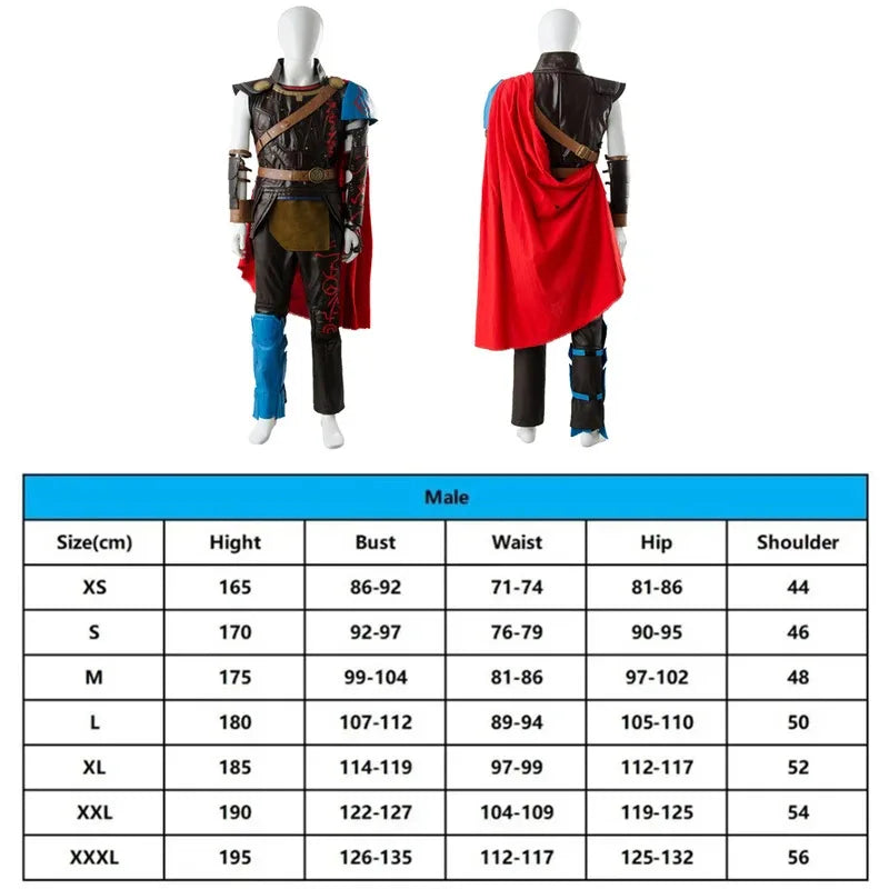 Costume Cosplay Thor Ragnarok - Tenue Gladiateur avec Cape