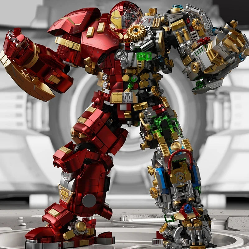 Set Building Blocks Iron Hero Mecha - Vue Dimensions 29cm