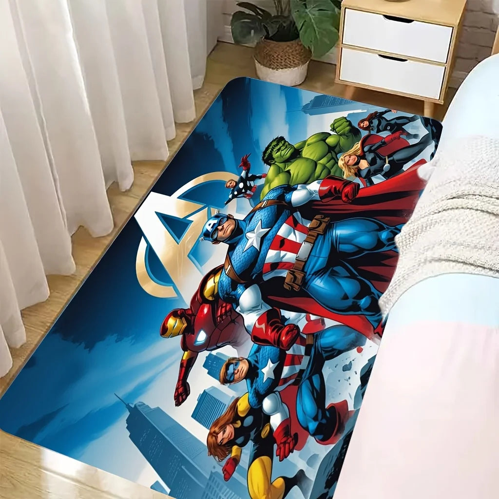 Tapis Avengers Groupe Héros - Logo A Doré Ville