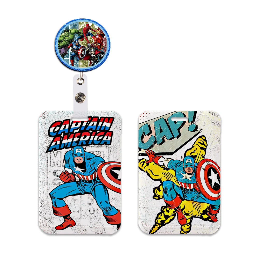 Porte-Badge Iron Man - Casque Doré Fond Sombre