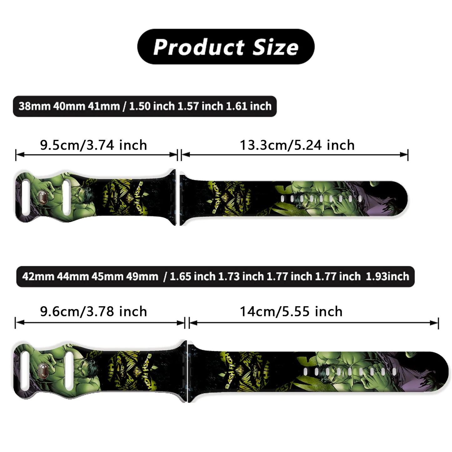 Bracelet Apple Watch Hulk - Bande Dessinée Case Comic