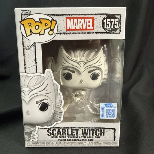 Figurine Funko Pop Avengers Scarlet Witch - Sketch Blanc #1575