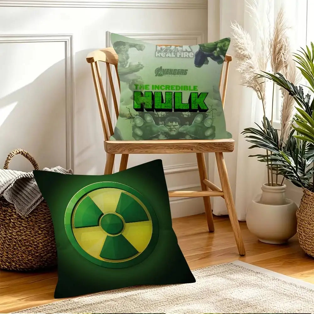 Housse de Coussin Hulk - Symbole Radioactif