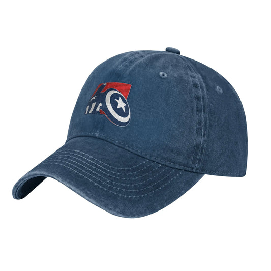 Casquette Captain America - Bouclier Drapeau Stylisé Bleu Marine