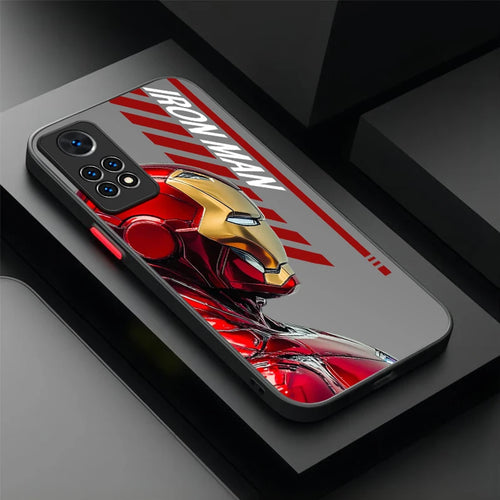 Coque Xiaomi Avengers Iron Man - Profil Texte Gris