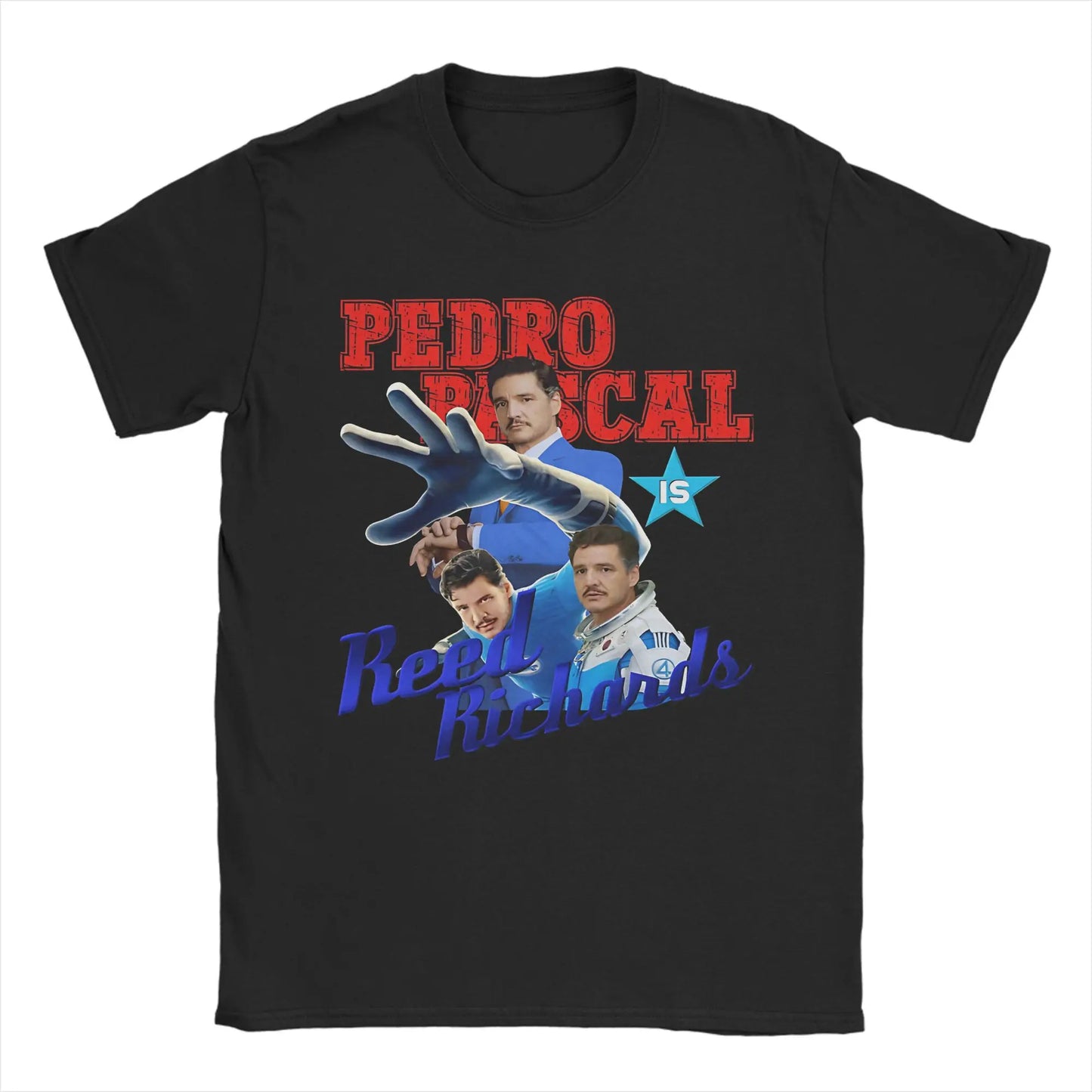 T-Shirt The Fantastic 4 First Steps - Poster Rétro Bleu Unisexe