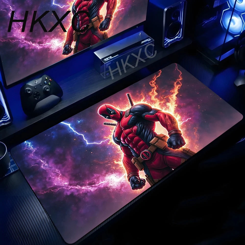 Tapis de Souris Marvel Deadpool - Flammes Nébuleuse Violette