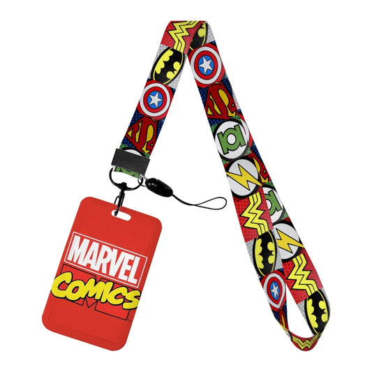 Porte-Badge Marvel Comics - Logo Rouge Officiel