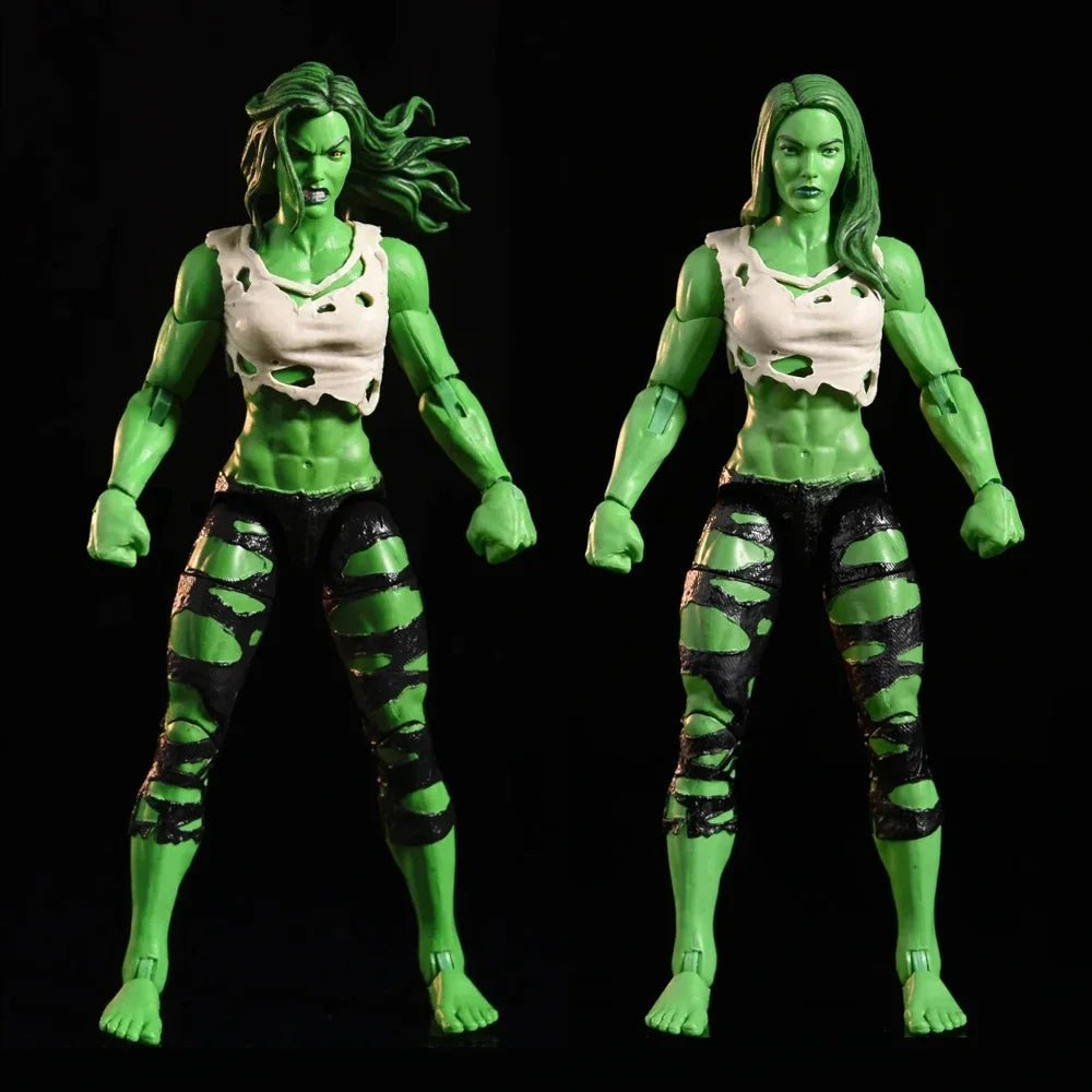 Figurine Articulée She-Hulk Marvel Legends - Double Tête 15cm