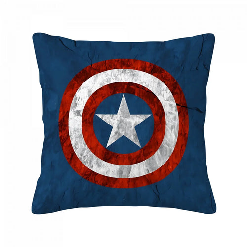 Housse de Coussin Captain America - Bouclier Texture Pierre