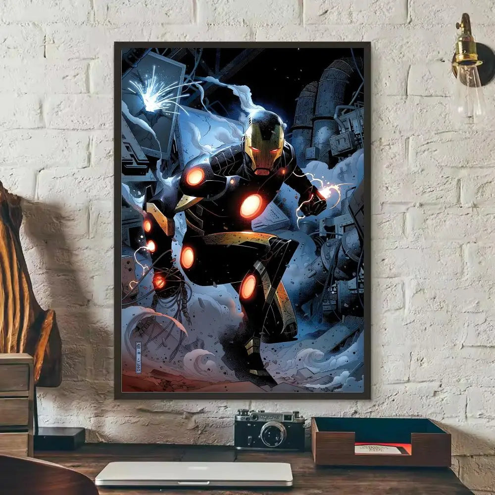 Sticker Iron Man - Armure Rouge et Or