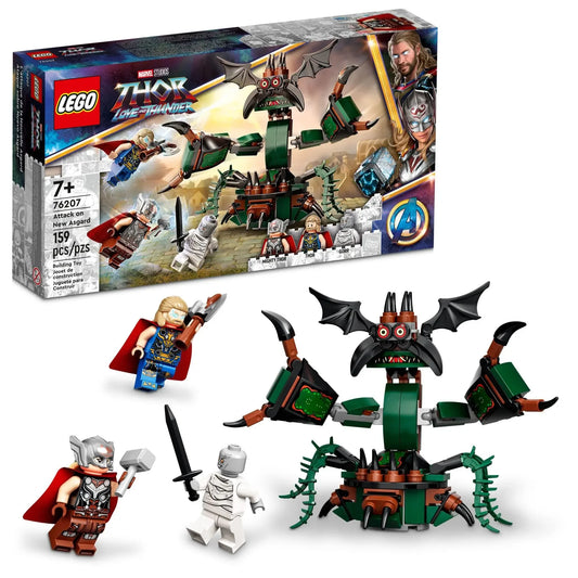 LEGO Marvel Thor Love and Thunder - L'Attaque de New Asgard 159 Pièces