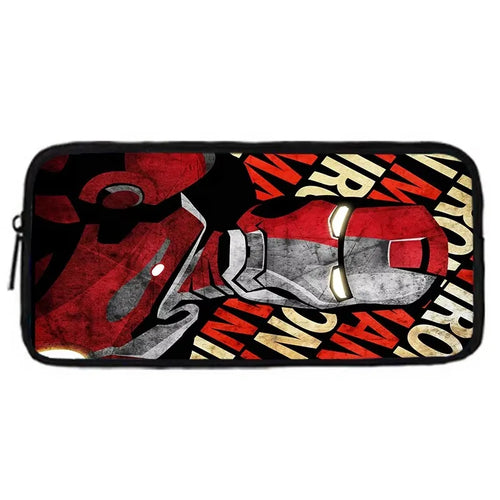 Trousse Avengers Iron Man - Visage Pop Art Rouge Gris